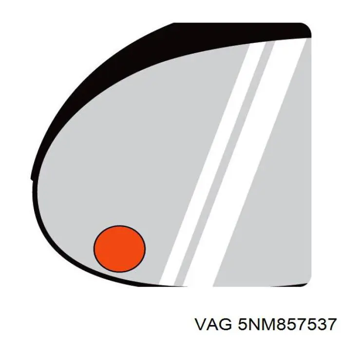 Накладка левого бокового зеркала VAG 5NM857537GRU цена, от 119.78 USD