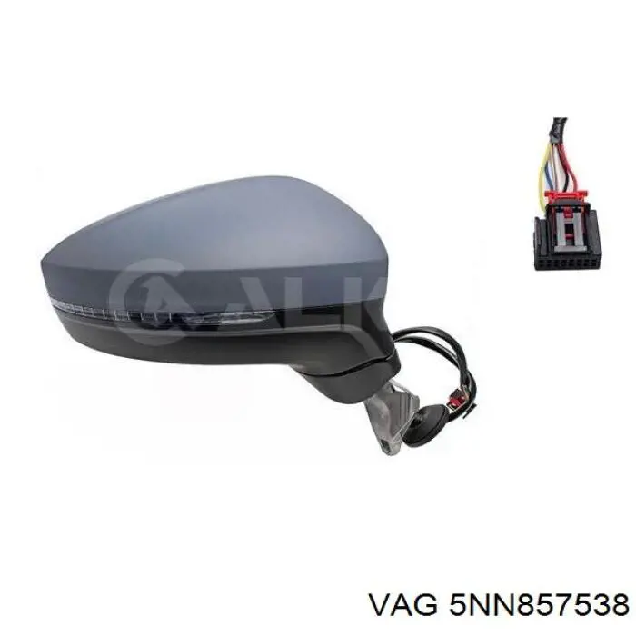 Накладка левого бокового зеркала VAG 5NN857538 цена, от 20.36 USD