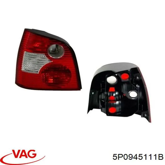 Фонарь задний левый 5P0945111B VAG