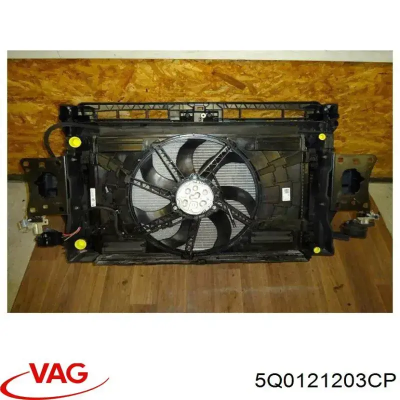 Ventilador (rodete +motor) refrigeración del motor con electromotor completo 5Q0121203CP VAG