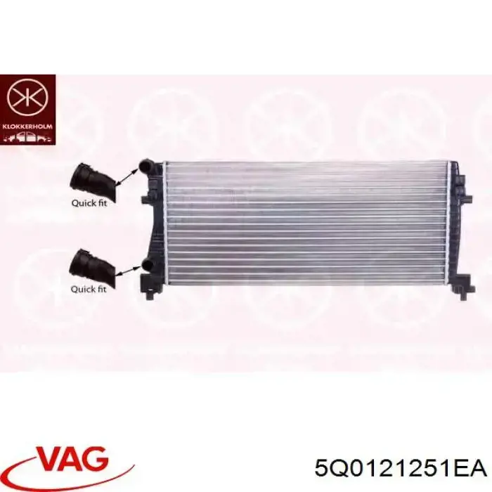5Q0121251EA VAG радиатор