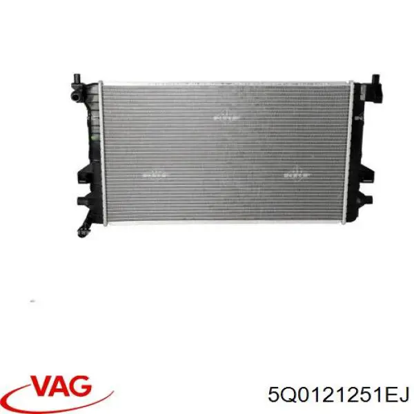 Купить 5Q0121251EJ VAG Радиатор охлаждения двигателя дополнительный