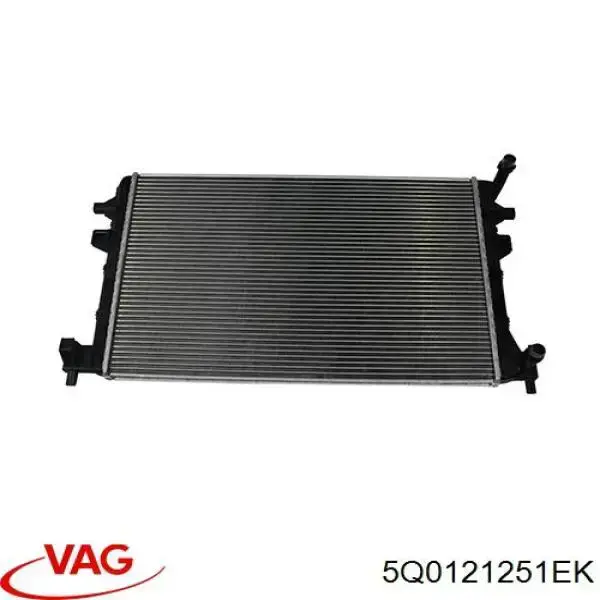 5Q0121251EK VAG радиатор охлаждения двигателя дополнительный