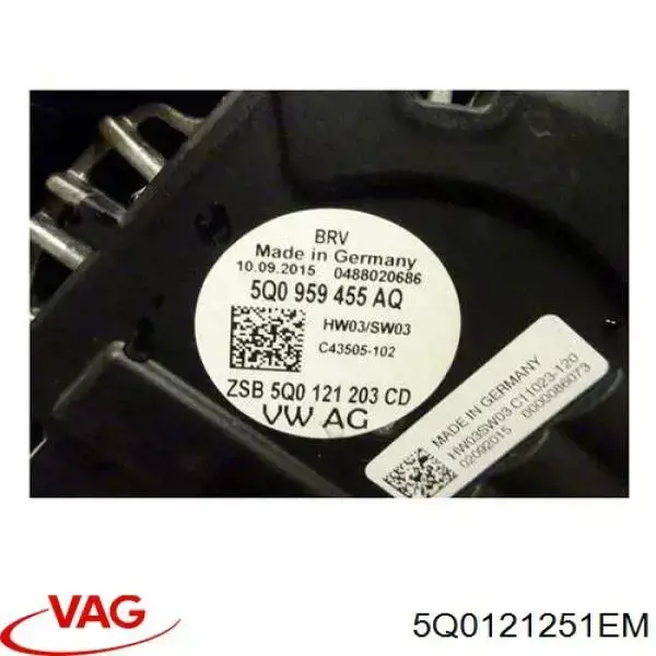 Радиатор охлаждения двигателя VAG 5Q0121251EM цена, от 72.52 USD