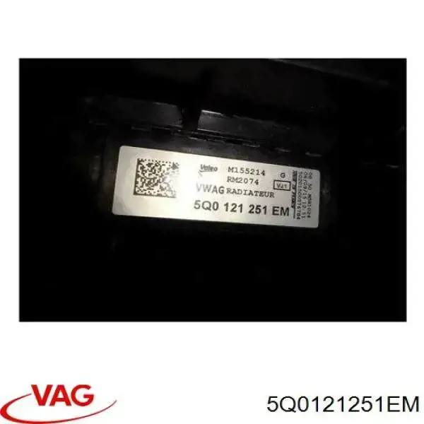 Купить 5Q0121251EM VAG Радиатор водяной