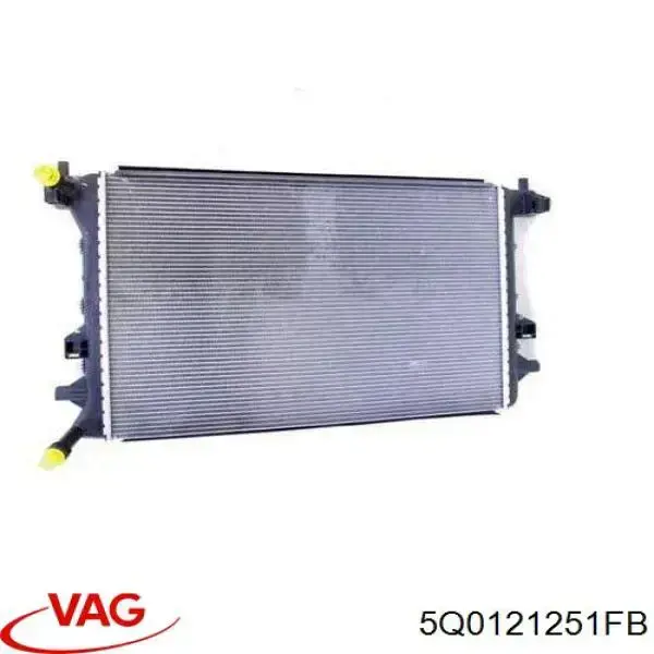 5Q0121251FB VAG radiador de esfriamento de motor adicional