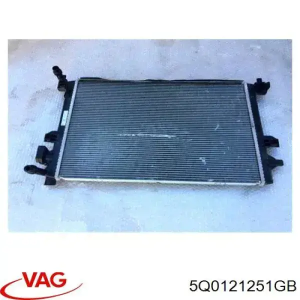 5Q0121251GB VAG radiador de esfriamento de motor adicional