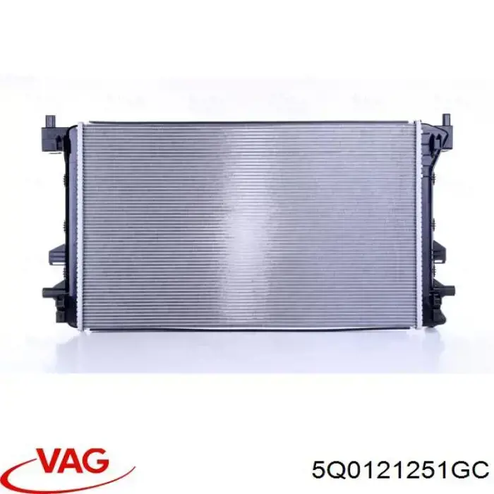 5Q0121251GC VAG радиатор охлаждения двигателя дополнительный