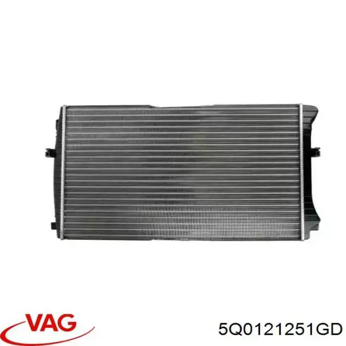 Радіатор охолодження двигуна 5Q0121251GD VAG/Skoda
