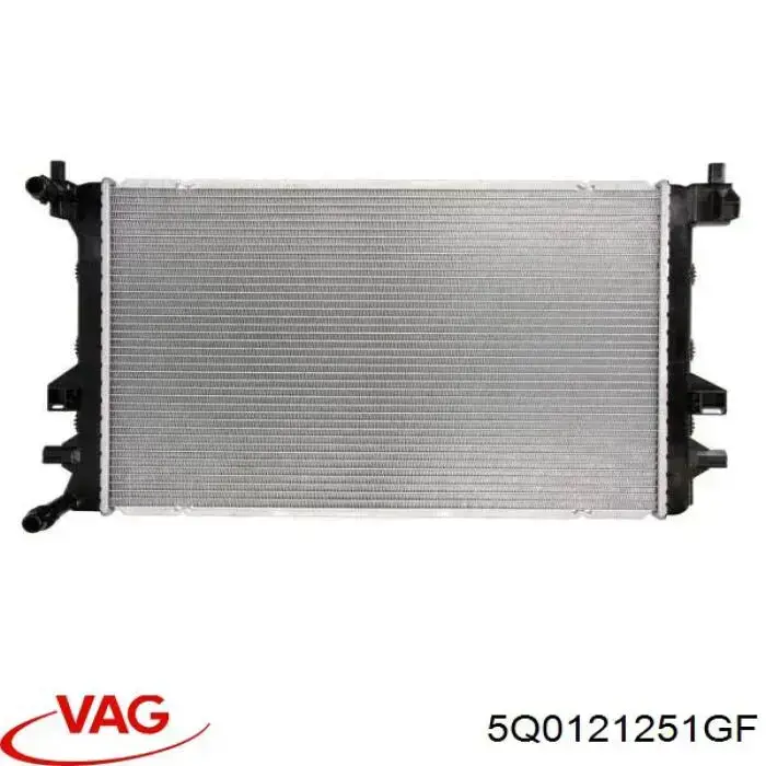 5Q0121251GF VAG radiador de esfriamento de motor adicional