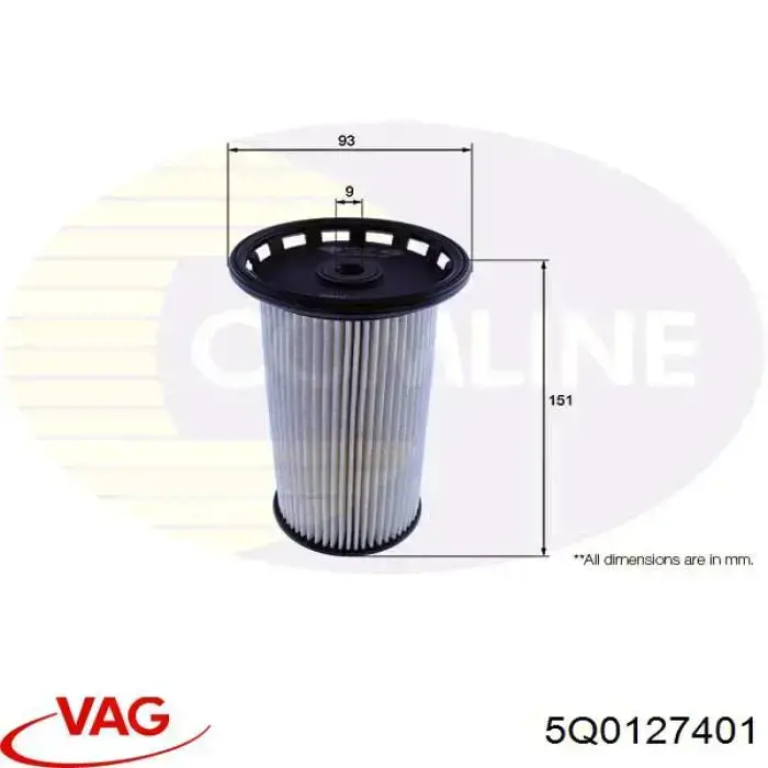 Фильтр тонкой очистки топлива VAG 5Q0127401 цена, от 19.47 USD