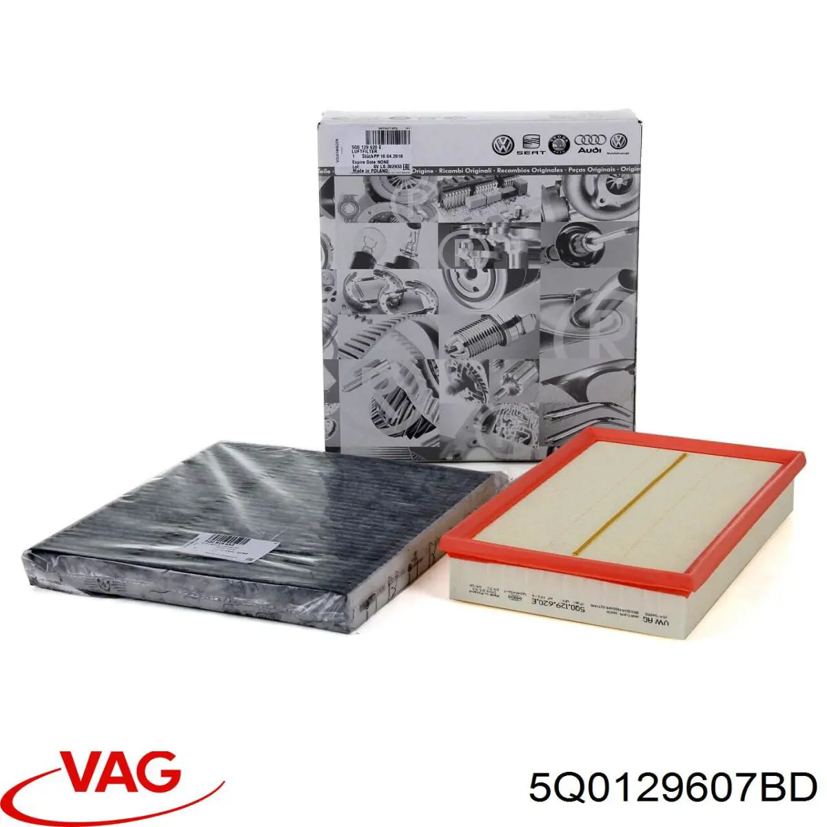 Корпус воздушного фильтра в сборе VAG 5Q0129607BD цена, от 148.82 USD
