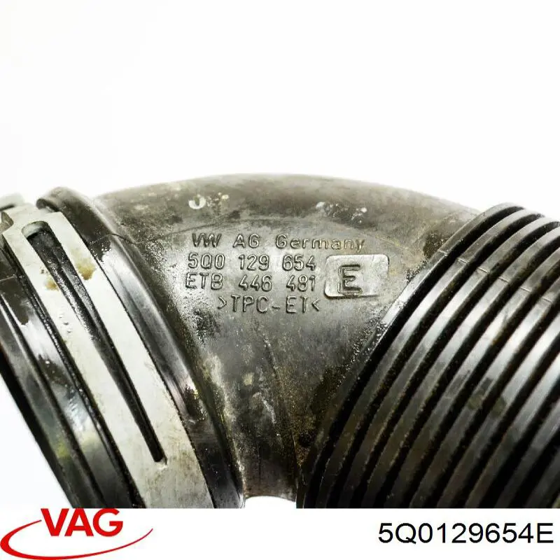 Патрубок воздушный, выход воздушного фильтра VAG 5Q0129654E цена, от 12.67 USD