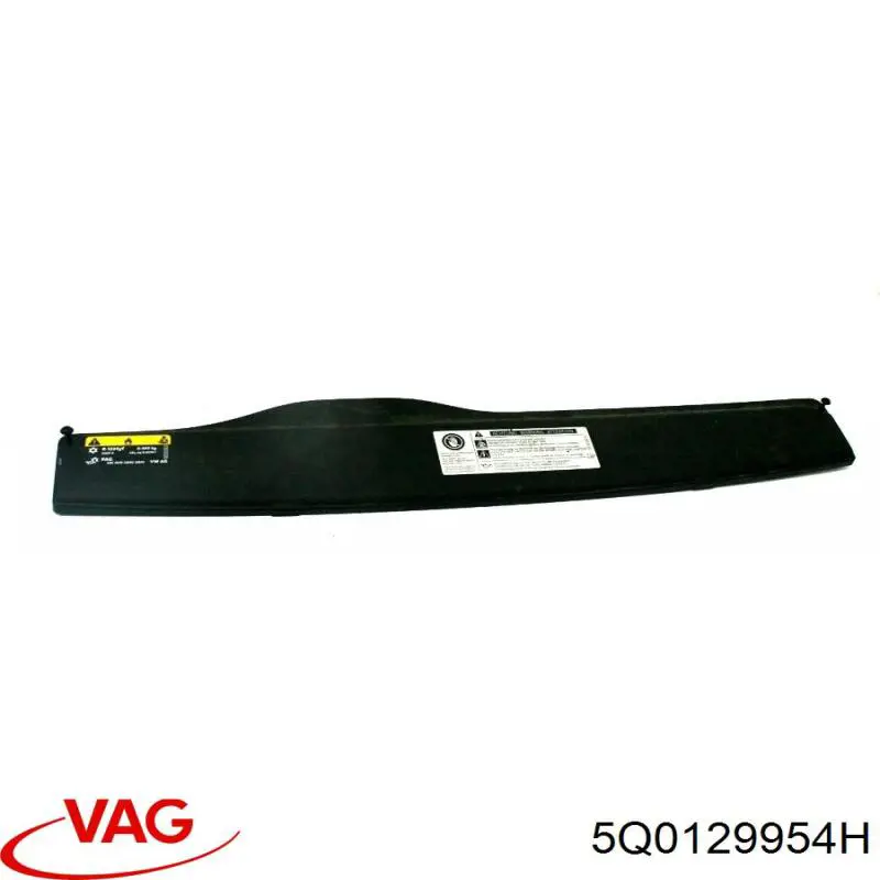 5Q0129954H VAG placa sobreposta superior de difusor do radiador