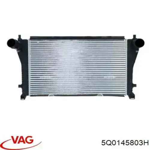 5Q0145803H VAG radiador de intercooler
