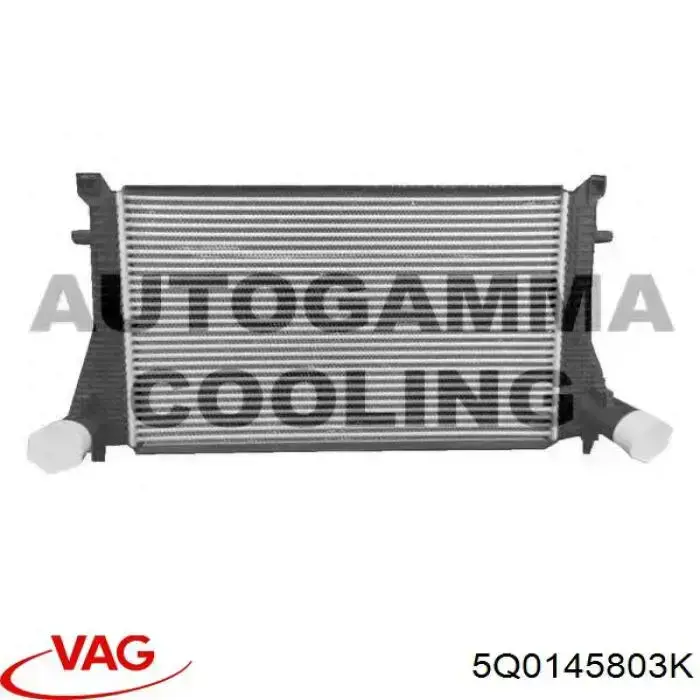 5Q0145803K VAG radiador de intercooler