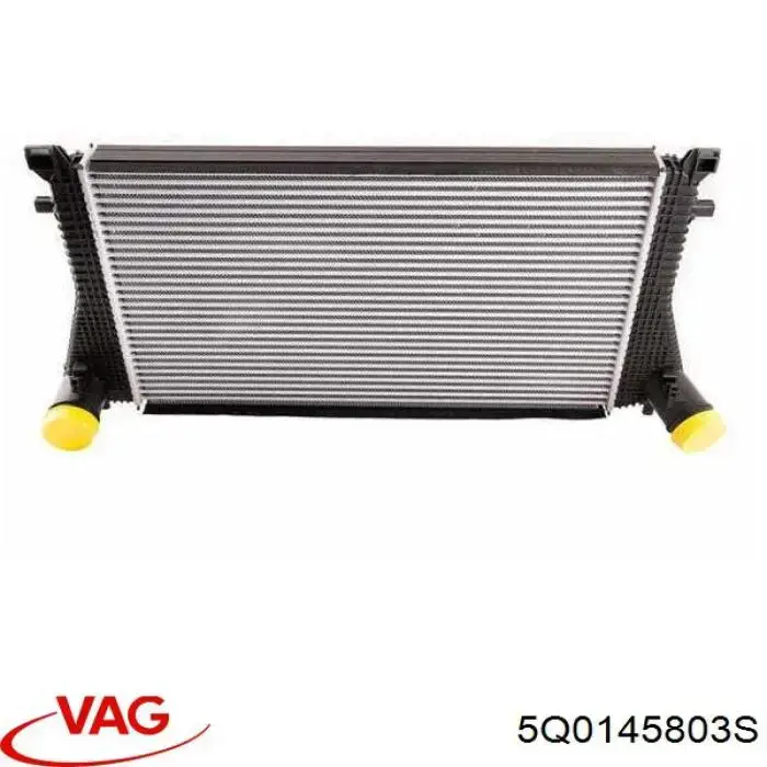 5Q0145803S VAG radiador de intercooler