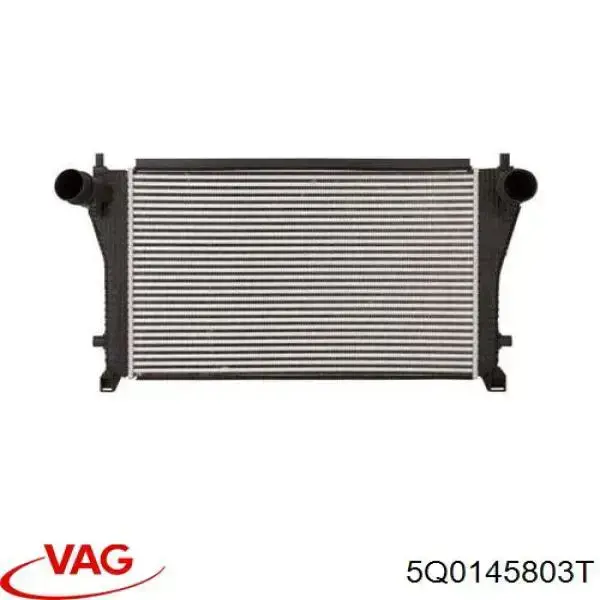 5Q0145803T VAG radiador de intercooler