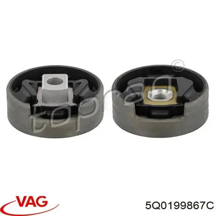5Q0199867C VAG bloco silencioso (coxim de viga dianteira (de plataforma veicular))