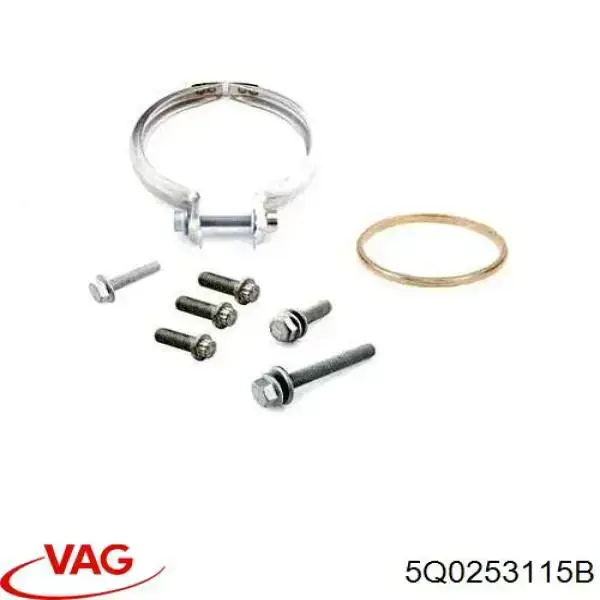 5Q0253115B VAG прокладка приемной трубы глушителя
