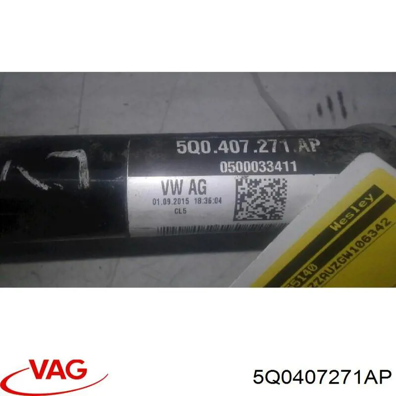 Привод передний левый VAG 5Q0407271AP цена, от 100.69 USD