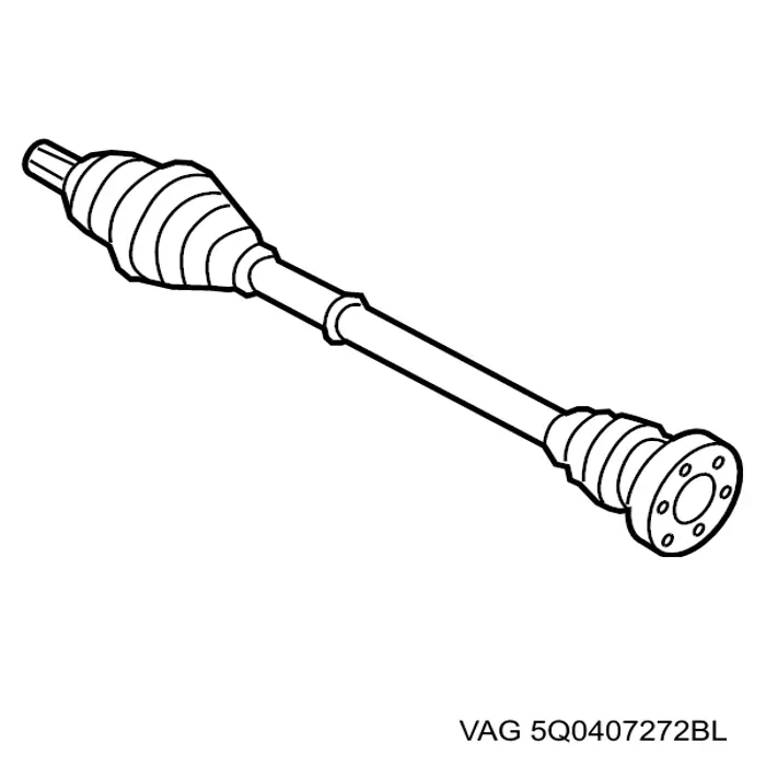 Привод передний правый VAG 5Q0407272BL цена, от 176.04 USD