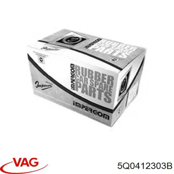 5Q0412303B VAG pára-choque (grade de proteção de amortecedor dianteiro + bota de proteção)