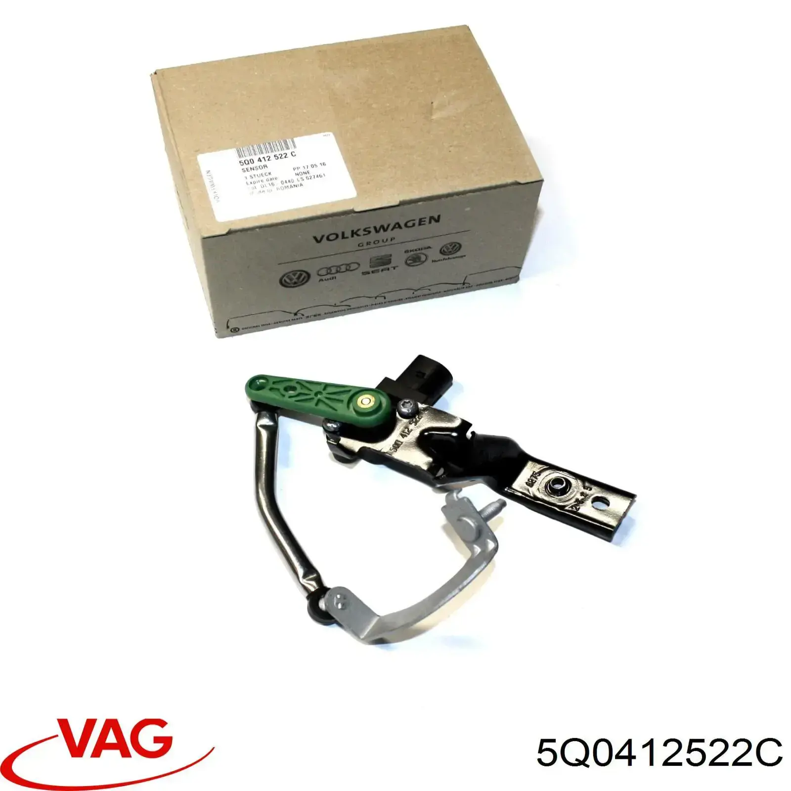 5Q0412522C VAG датчик уровня положения кузова передний правый