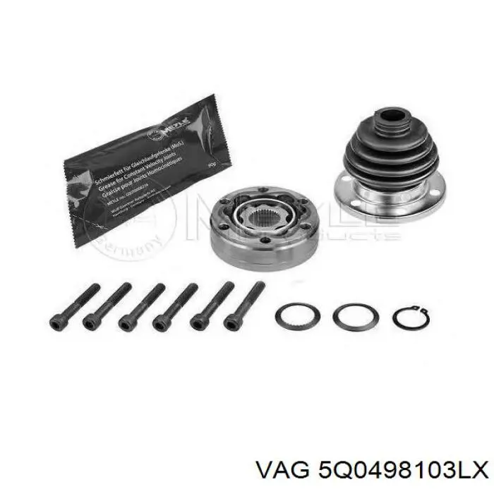Шарнир угловых скоростей внутренний передний VAG 5Q0498103LX цена, от 36.59 USD