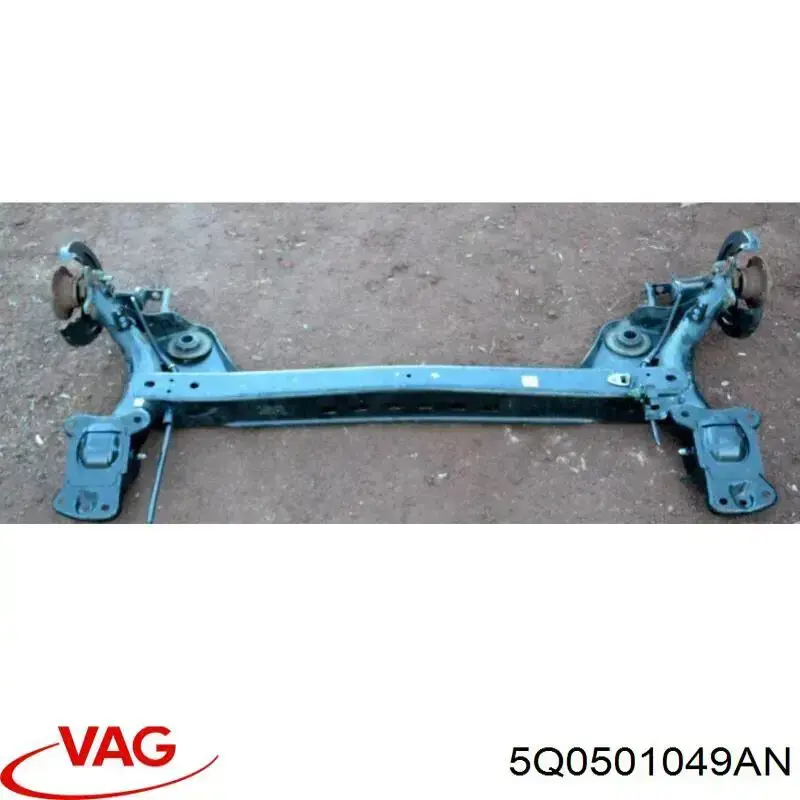 5Q0501049AN VAG viga de suspensão traseira (plataforma veicular)