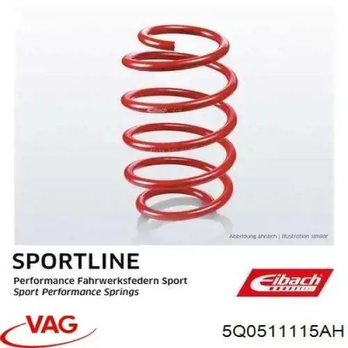 Пружина амортизатора VAG 5Q0511115AH цена, от 131.78 USD