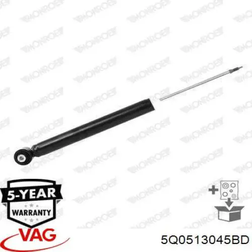 Стойка амортизатора задняя VAG 5Q0513045BD цена, от 152.37 USD
