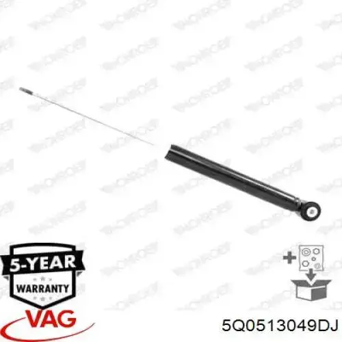 Стойка амортизатора задняя VAG 5Q0513049DJ цена, от 35.59 USD