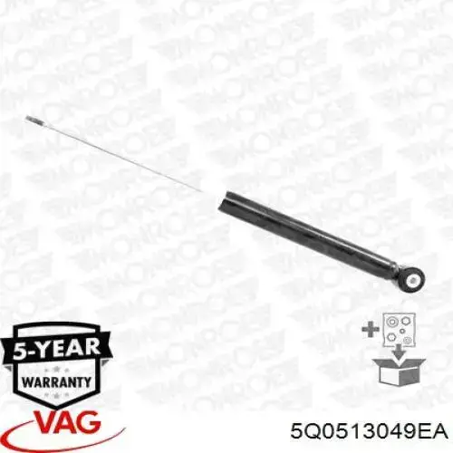 Стойка амортизатора задняя VAG 5Q0513049EA цена, от 28.47 USD