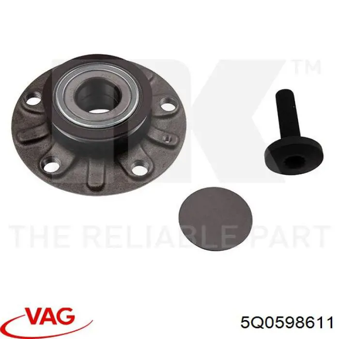 Купить 5Q0598611 VAG Задняя шпиндель