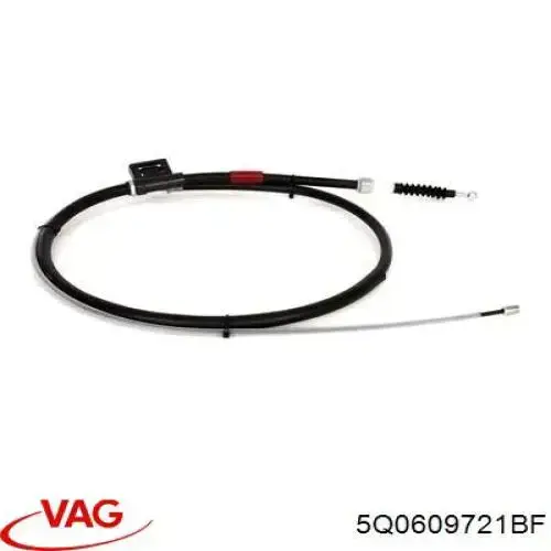 Задний трос ручника VAG 5Q0609721BF цена, от 11.85 USD
