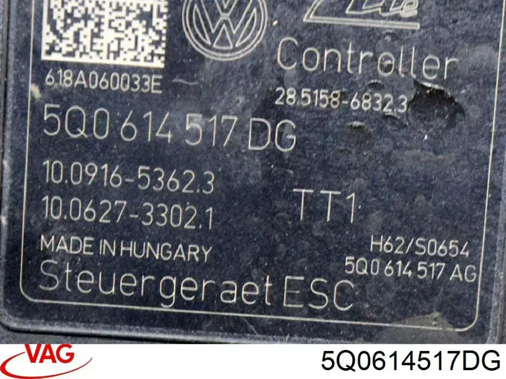 Unidade hidráulico de controlo ABS VAG 5Q0614517DG