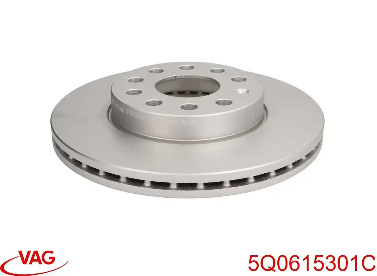 5Q0615301C VAG диск тормозной передний