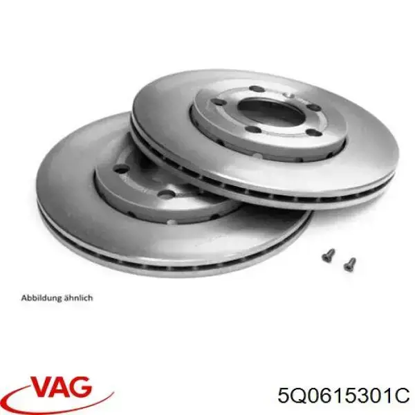 Compre 5Q0615301C VAG Disco do freio dianteiro