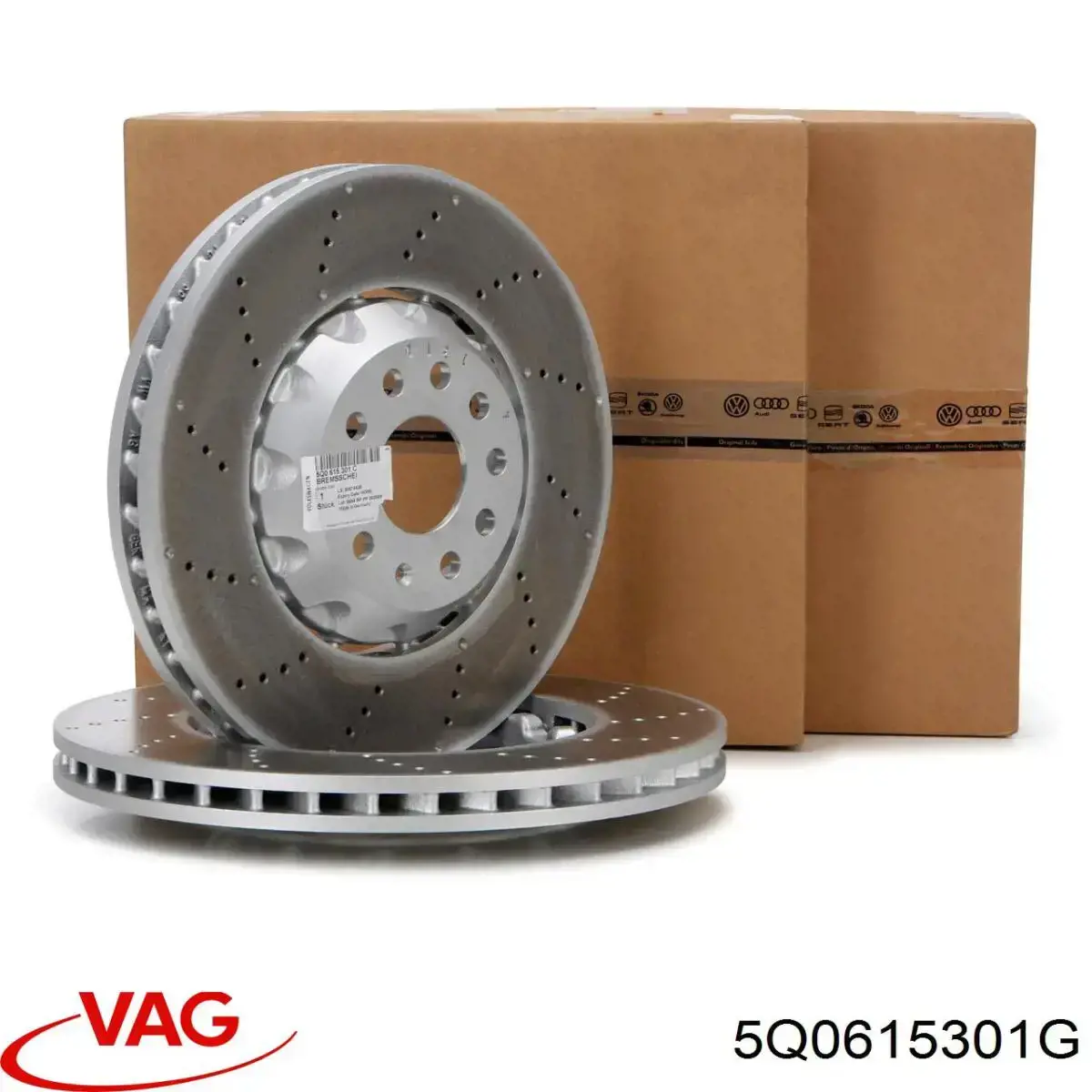 Передние тормозные диски 5Q0615301G VAG