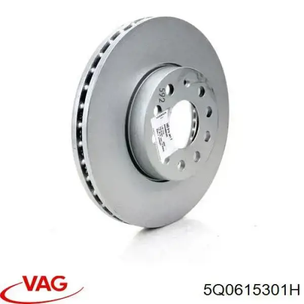 5Q0615301H VAG Диск тормозной передний