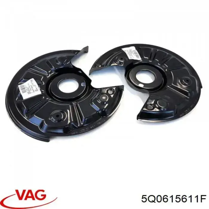 5Q0615611F VAG защита тормозного диска заднего левая