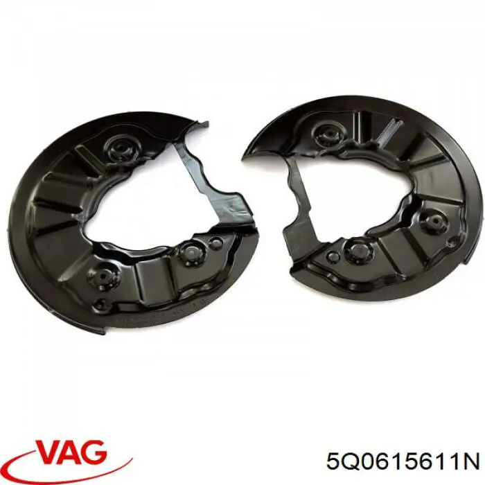 Защита тормозного диска заднего левая 5Q0615611Q VAG