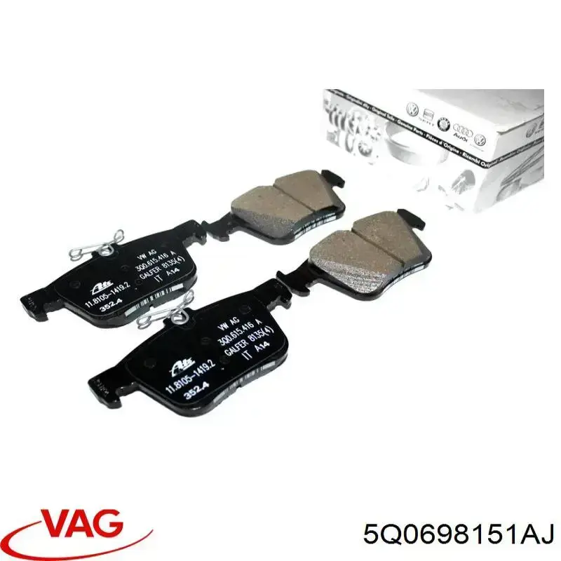 Колодки VAG 5Q0698151AJ цена, от 171.02 USD