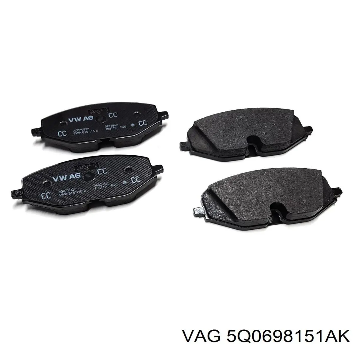 Колодки VAG 5Q0698151AK цена, от 41.58 USD