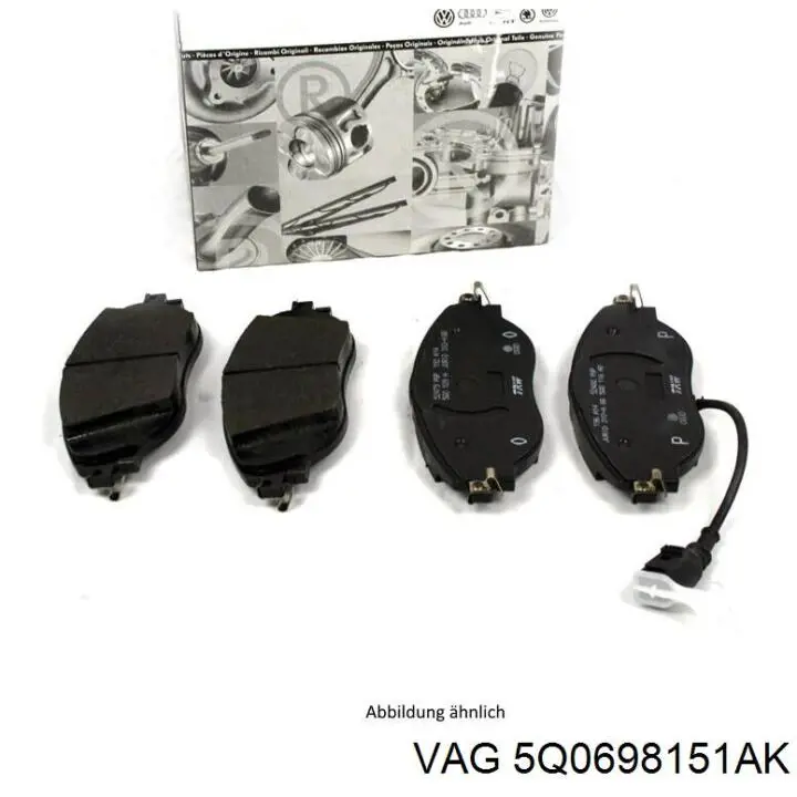 Купить 5Q0698151AK VAG Колодки тормозные