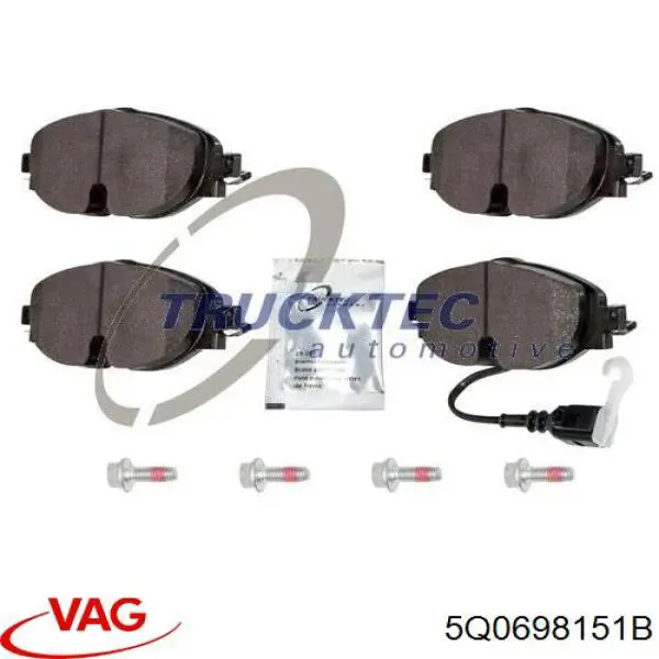 Передние тормозные колодки 5Q0698151B VAG