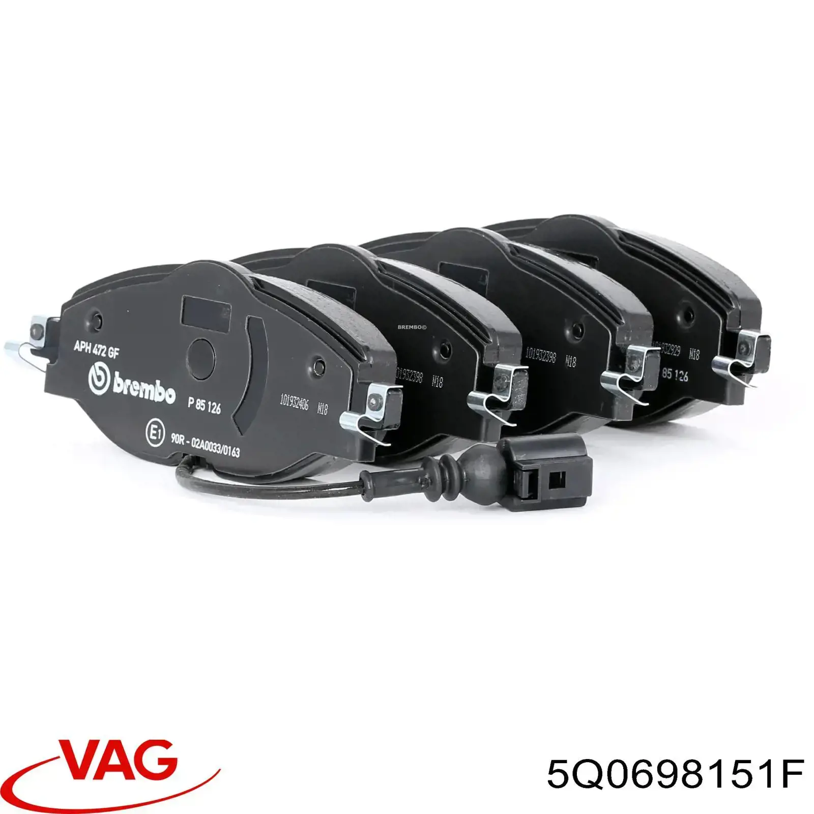 5Q0698151F VAG Колодки передние