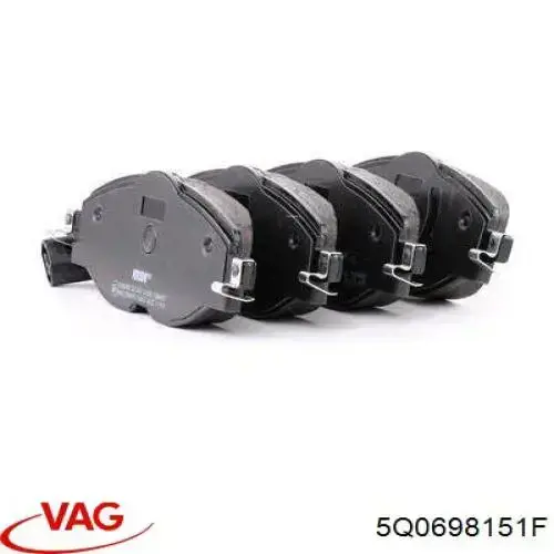 Передние тормозные колодки 5Q0698151F VAG