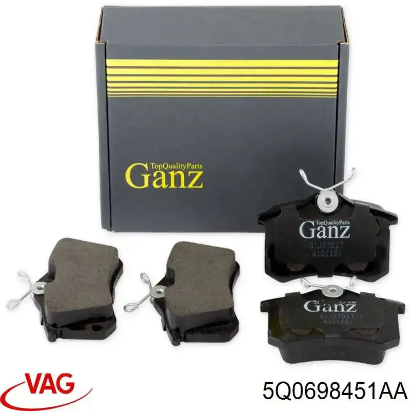 Задние дисковые колодки VAG 5Q0698451AA